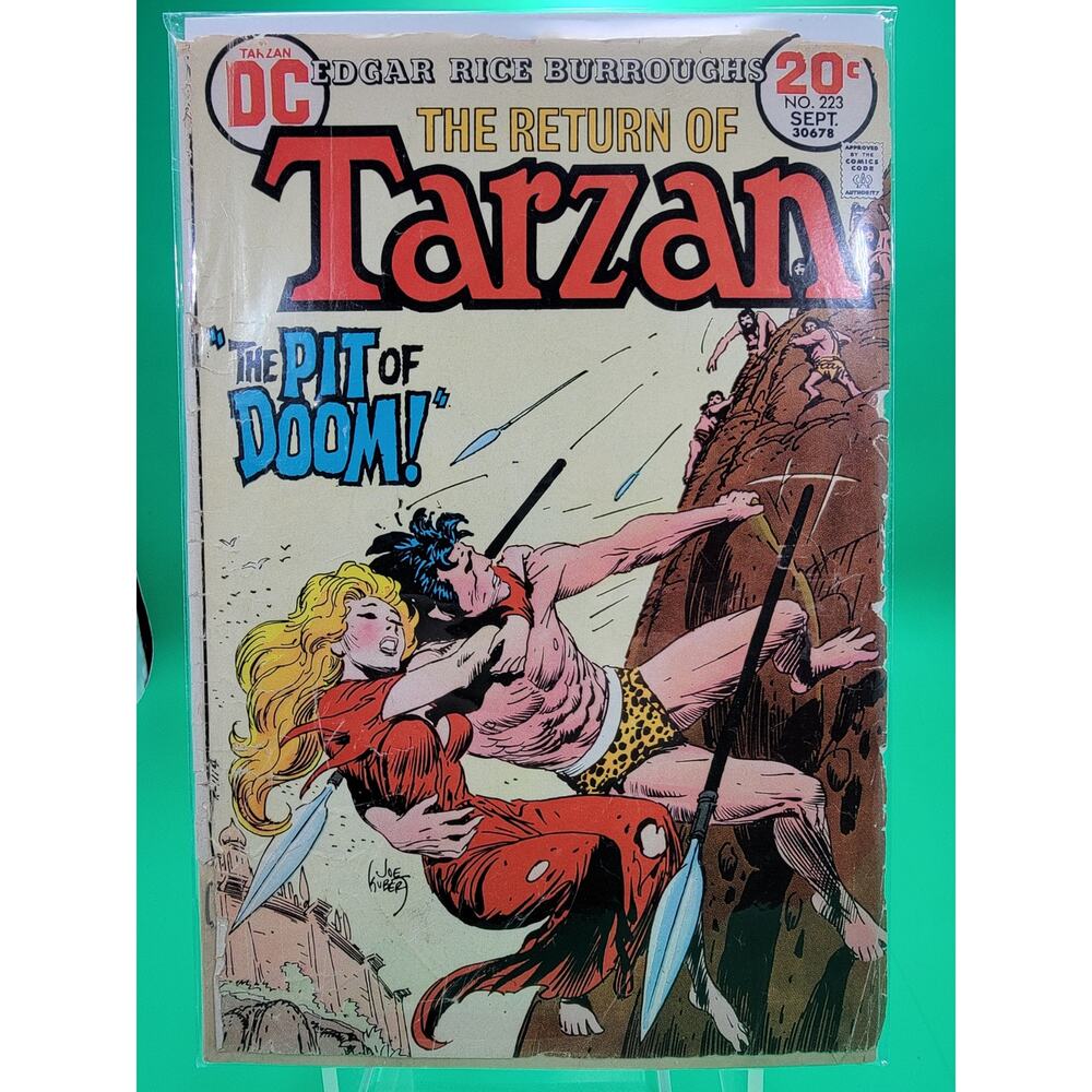 Tarzan #223 (DC Sept 1973) Joe Kubert Cover